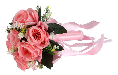 Simulación De Flores De Seda Artificial Para Ramo De Boda