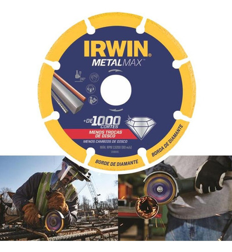 Disco De Corte 7 Pol (180 Mm) Metalmax Irwin