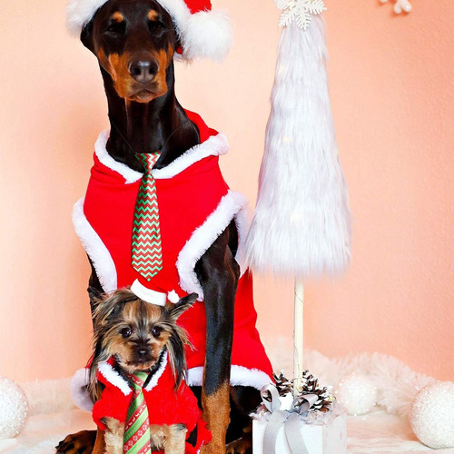 Syhood 12 Pieces Christmas Large Dog Ties Xmas Large Pet Nec