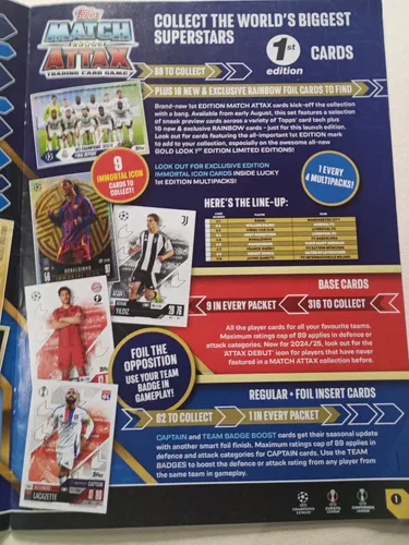 Guía Topps Tarjetas Álbum Match Attax. 2024-2025 (Usado)