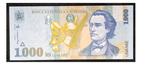 Rumania 1000 Lei 1998 Sc Pick 106 Mihail Eminescu Poeta