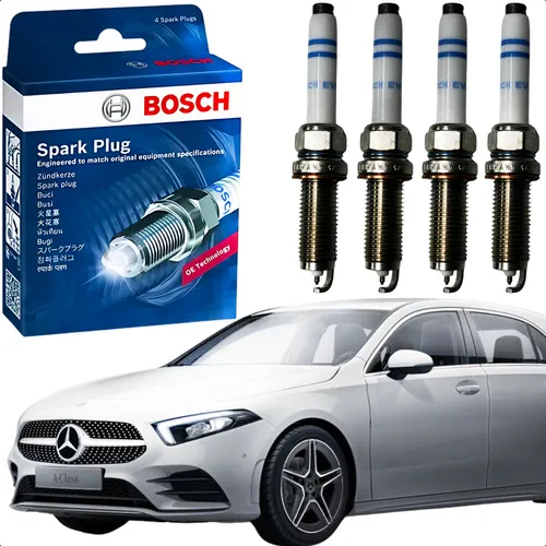 comprar Jogo 4 Vela Bosch Mercedes A200 A250 C180 C200 Gla 200 250