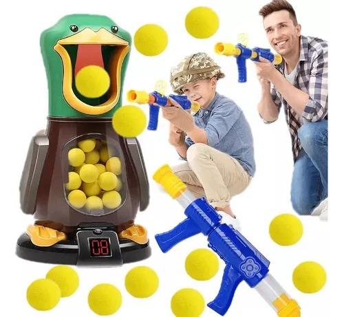 Juguete de tiro Mira Duck Target con forma de boca de pato, color amarillo
