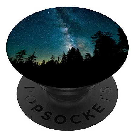 Vía Láctea Starry Sky Over Forest Popsockets Popgrip: H3lhc