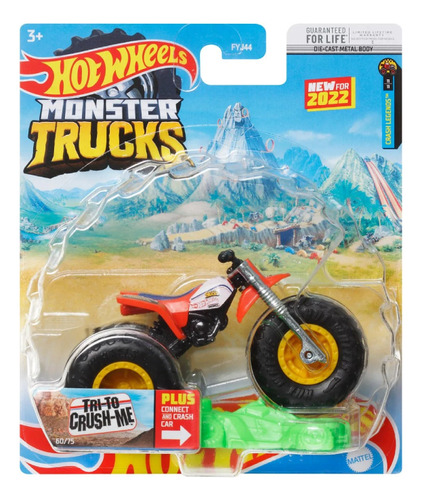 Imagen 1 de 6 de Hot Wheels Monster Trucks Camioneta 1:64 Fyj44  Mattel