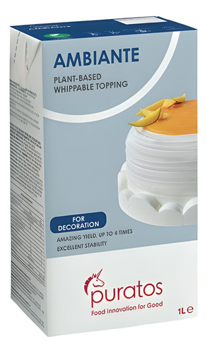 Crema Chantilly Vegetal Ambiante Vegana Máximo Rendimiento