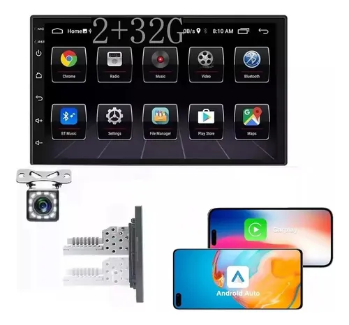 comprar Estéreo Autoestéreo 1din De 7 In Carplay Android Auto 2+32g