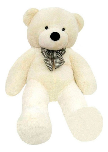 Urso Pelúcia Gigante Premium Creme 1,20 Mts + Com Enchimento