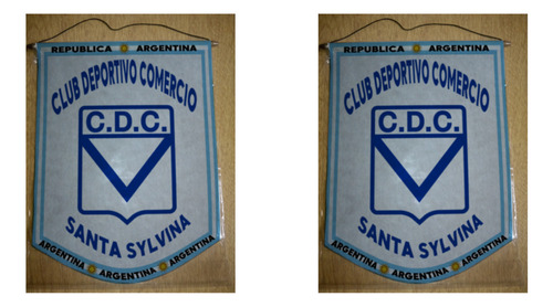 Banderin Mediano 27cm Club Comercio Santa Sylvina