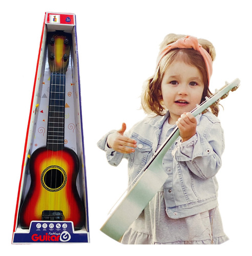 Guitarra De Juguete Para Niños Instrumento 4-14 Años Ukelele