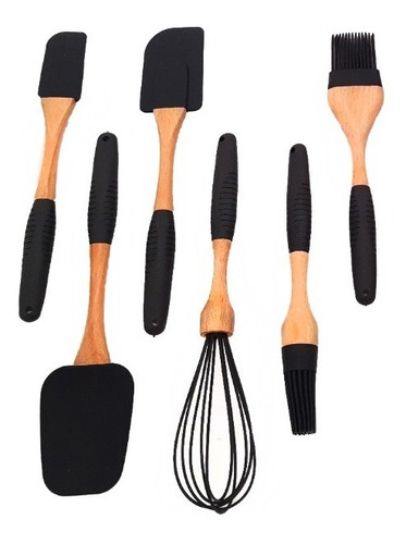 Utensilios Punta Silicona Reposteria Cocina Set 6.