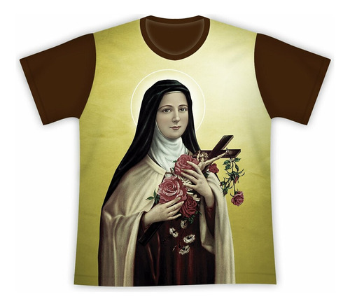 Camiseta Católica Santa Teresinha - Cód. 1585