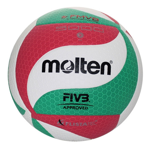 Imagen 1 de 9 de Balón Voleibol Molten V5m5000 Flistatec Piel Sintética No. 5