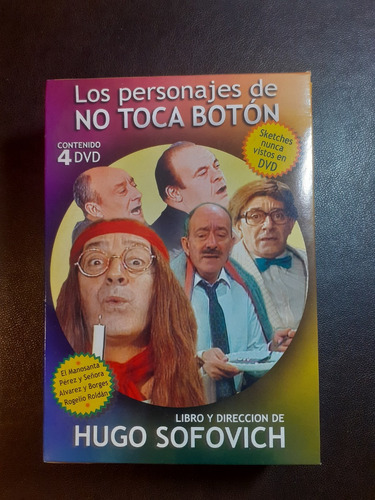Los Personajes De No Toca Botón - 4 Dvd