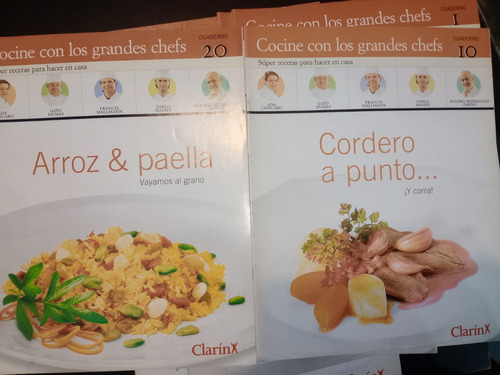 Lote 8 Ejemplares Cocine Con Los Grandes Chefs Clarín