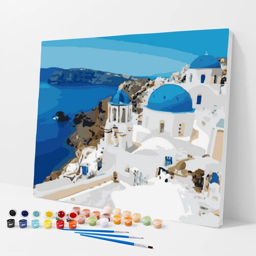 Pintura Numerada Santorini