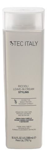 Tec Italy Riccioli Leave In Cream Crema  Para Definir Rizos