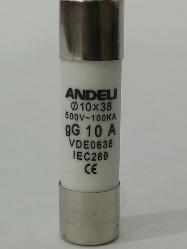 Fusible De Cerámica 10amp,uso General,gg-ro15-10a, Andeli.