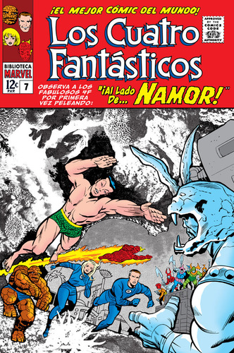 Bibm27 Los 4 Fantasticos 7 1965, De Jack Kirby. Editorial Panini Comics En Español