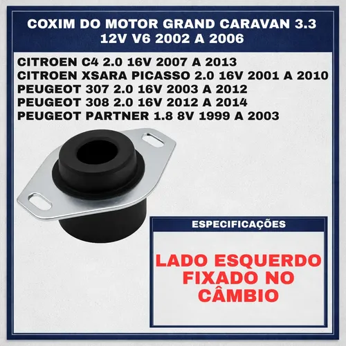 Coxim Motor Zx 1.8 8v 1996 Ate 1998 Lado Esquerdo | MercadoLivre