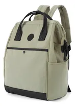 Comprar Himawari - Mochila Escolar O De Viaje Porta Laptop - Verde Color Verde Claro Diseño De La Tela Lisa