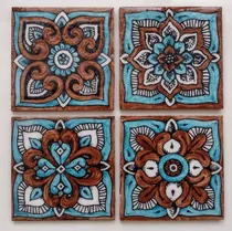Comprar Azulejos Mayolicas 10 X 10 Tanger Tierra Y Mar Pack X 8 Unid