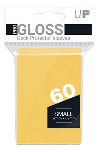 Folios Ultra Pro Gloss Small X60 Amarillo 62x89 Funda