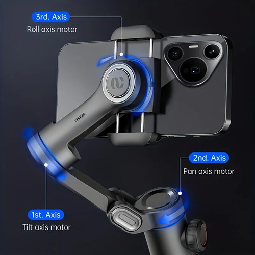 Estabilizador De Cardan Dobrável Para Smartphone De 3 Eixos
