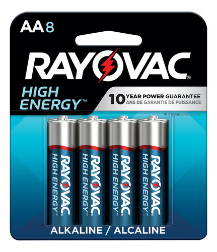 Rayovac Pilas Aa, Alcalinas, Paquete De 8