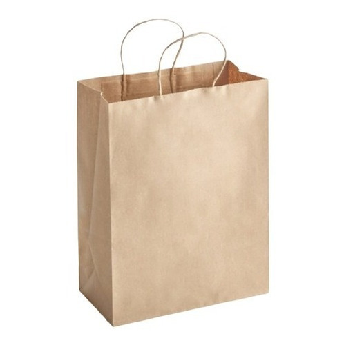 Bolsa Kraft  Marron Con Asa 33 X 25 X 12,5 Cm 50 Unidades 