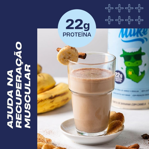 Imagem 2 de 6 de Proteína Vegetal Torta De Banana C/ Canela 450g Muke Mais Mu