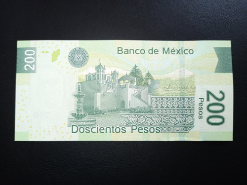 Billete 200 Pesos, Sin Circular, Sor Juana Serie A (Usado)