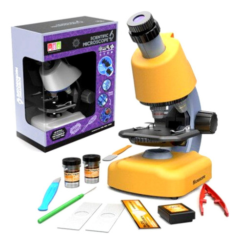 Kit De Microscopio Óptico Escolar Portátil