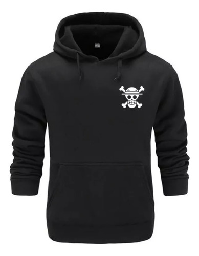 Saco Buso Buzo Hoodie Capota One Piece Anime Algodón Niños