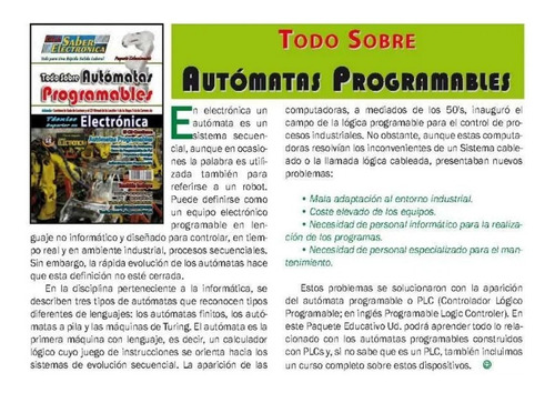 Libro Todo Sobre Autómatas Programables - Plc