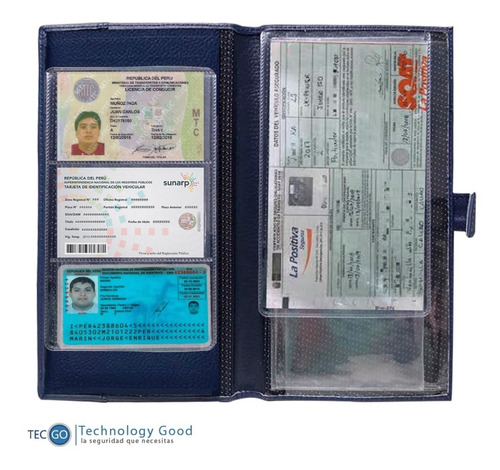 Porta Documentos Para Autos/camionetas