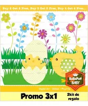 Comprar  Kit Imprimible 3x1 Pollito Pio Pio Imagen Fondos #343