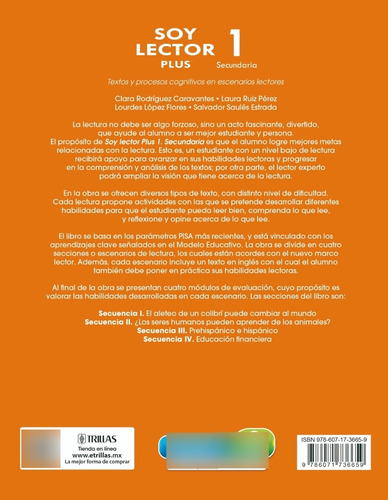 Soy Lector Plus 1, Secundaria