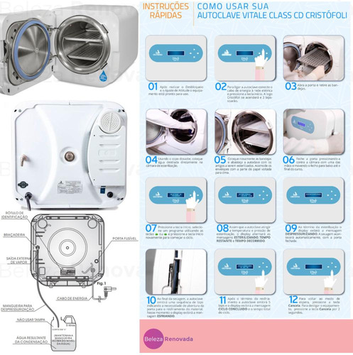 Autoclave Cristofoli 12 L Cd Esterilização + Teste Biologico