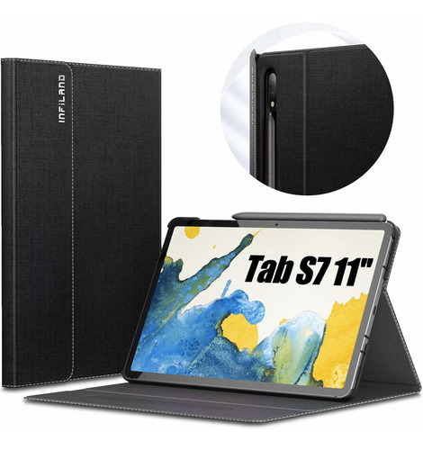 Infiland Funda Para Galaxy Tab S8/tab S7, Cubierta De Soport