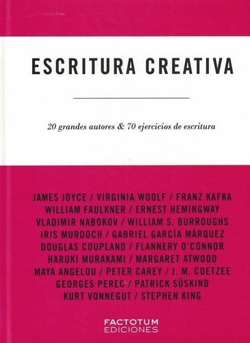 Libro Escritura Creativa - Factotum - Libro