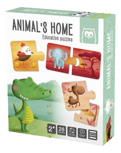 Casita De Animales Eurekakids Puzzle Educativo