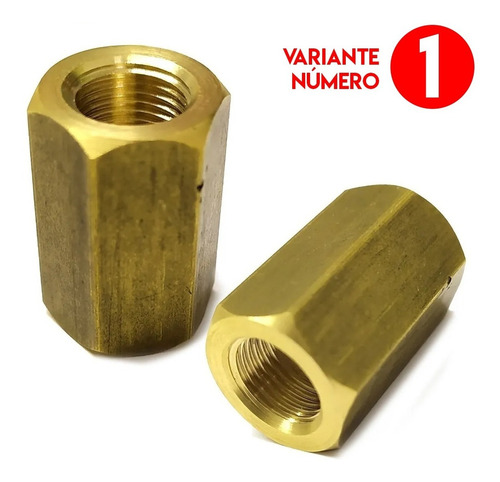 Imagen 2 de 9 de Acople Pcp Entre Rosca Bronce 1/8 - Foster Varios Modelos