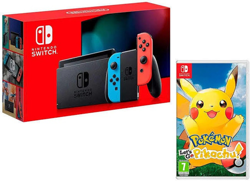  Nintendo Switch 2019 Bateria Extendida + Lets Go Pikachu
