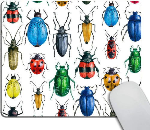 Alfombrilla De Mouse Smooffly Beetles Personalizada, Colorid