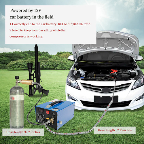 Compresor De Aire De Alta Presión Portátil De 4500 Psi Con B