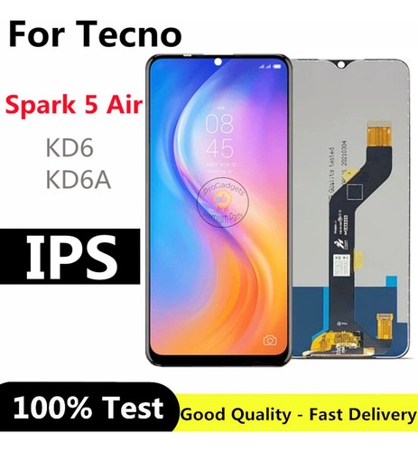Zc Pantalla Táctil Lcd Display Para Tecno Spark 5 Air Kd6a Kd6
