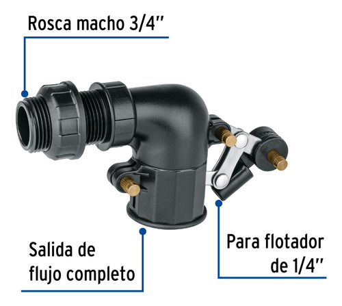 Valvula De Pom 3/4 Para Flotador Para Tinaco 48545