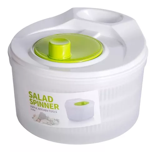 Secador Centrifugador Escurridor Lechuga Verduras Plástico