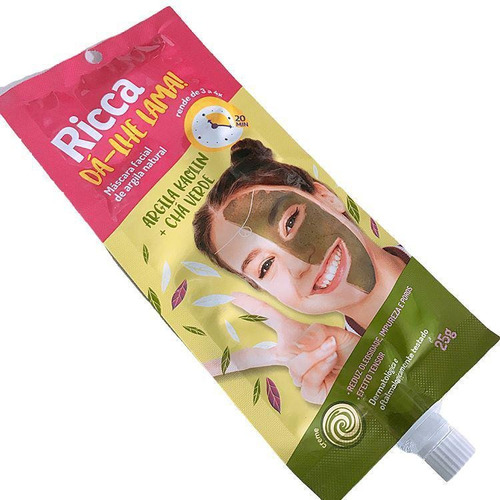 Máscara Facial De Argila Natural Ricca